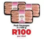 Food Lover's Market Pork sausages offer