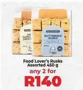 Food Lover's Market Rusks offer