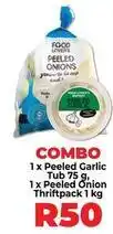 Food Lover's Market Food lover's market - peeled garlic tub & peeled onion thriftpack offer
