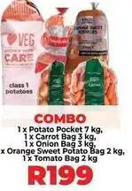 Food Lover's Market Potato, carrot, onion, orange sweet potato, and tomato combo offer
