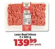 Food Lover's Market Lean beef mince offer
