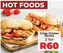 Food Lover's Market Crispy chicken paninis offer