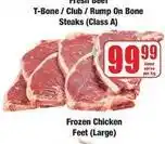 Boxer Frozen - fresh beef t-bone / club / rump on bone steaks (class a) offer