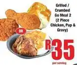 Boxer Go meal 2 (2 piece chicken, pap & gravy) offer