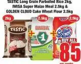 Boxer Tastic - long grain parboiled rice & super maize meal & cake wheat flour offer