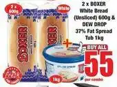 Boxer Boxer - white bread (unsliced) & fat spread tub offer