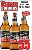 Boxer Carling - black label rb offer