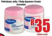 Boxer Purity - petroleum jelly / baby aqueous cream offer