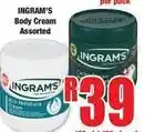 Boxer Ingram's - body cream offer