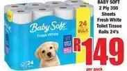 Boxer Baby soft - toilet tissue rolls offer