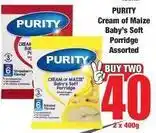 Boxer Purity - cream of maize baby's soft porridge offer