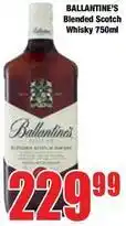 Boxer Ballantine's - blended scotch whisky 750ml offer