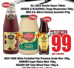 Boxer Shibobo - all gold tomato sauce & crosse & blackwell tangy mayonnaise & assorted chutney offer