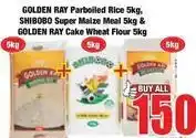Boxer Shibobo - parboiled rice 5kg, super maize meal 5kg & cake wheat flour 5kg offer