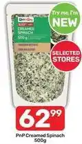 Pick n Pay Creamed spinach offer