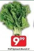 Pick n Pay Spinach bunch offer