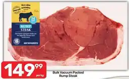 Pick n Pay Bulk vacuum packed rump steak offer