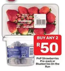 Pick n Pay Strawberries pre-pack or blueberries on the run offer