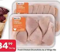 Pick n Pay Hypermarket Pick n pay - fresh chicken drumsticks or wings offer