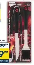Pick n Pay Hypermarket 3 piece stainless steel braai set offer