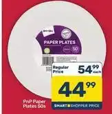 Pick n Pay Hypermarket Paper plates 50s offer