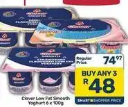 Pick n Pay Hypermarket Clover - low fat smooth yoghurt offer
