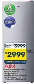Pick n Pay Hypermarket Aim - silver midi fridge with bottom freezer adc-210 offer