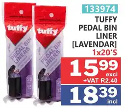 Arrow Cash And Carry Tuffy Pedal Bin Liner [Lavendar] offer