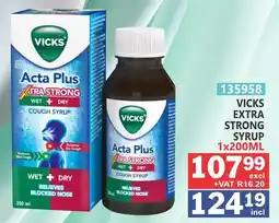 Arrow Cash And Carry VICKS Acta Plus Xtra Strong Cough Syrup offer