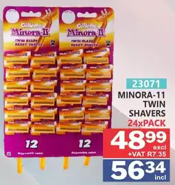 Arrow Cash And Carry Gillette Minora-II Twin Blade Ready Shaver offer