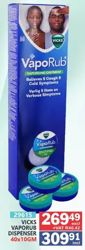 Arrow Cash And Carry VICKS VAPORUB DISPENSER offer