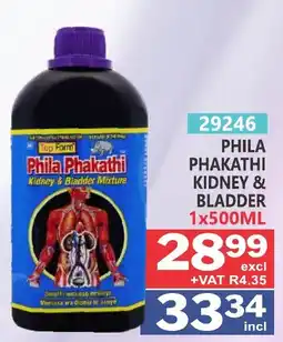 Arrow Cash And Carry Phila Phakathi Kidney & Bladder Mixture offer