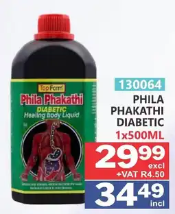 Arrow Cash And Carry Top Form Phila Phakathi Diabetic Healing body Liquid offer