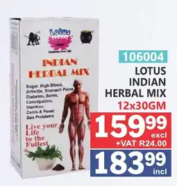 Arrow Cash And Carry LOTUS INDIAN HERBAL MIX offer