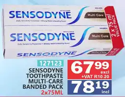 Arrow Cash And Carry Sensodyne toothpaste multi-care offer