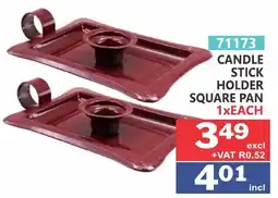 Arrow Cash And Carry CANDLE STICK HOLDER SQUARE PAN offer