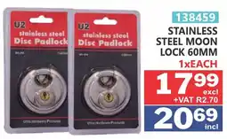 Arrow Cash And Carry U2 stainless steel moon lock offer