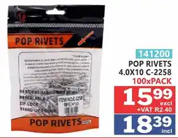 Arrow Cash And Carry POP RIVETS offer