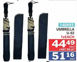 Arrow Cash And Carry Umbrella U-02 offer