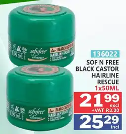 Arrow Cash And Carry Sof n free black castor hairline rescue offer