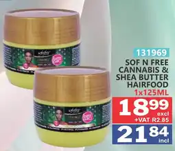 Arrow Cash And Carry Sof n free cannabis & shea butter hairfood offer