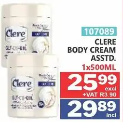 Arrow Cash And Carry CLERE BODY CREAM ASSTD. offer