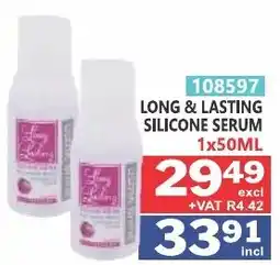 Arrow Cash And Carry Long & Lasting Silicone Serum offer