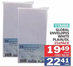 Arrow Cash And Carry GLOBAL ENVELOPES WHITE PLAIN/DL offer