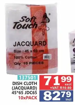 Arrow Cash And Carry Soft Touch JACQUARD DISH CLOTH offer