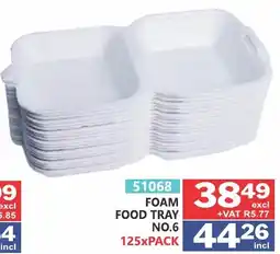 Arrow Cash And Carry FOAM FOOD TRAY NO.6 offer
