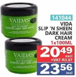 Arrow Cash And Carry VAIDA'S SLIP 'N SHEEN DARK HAIR CREAM offer