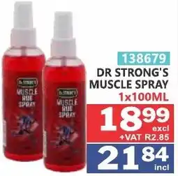 Arrow Cash And Carry DR STRONG'S MUSCLE SPRAY offer