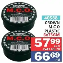 CROWN M.C.O PLASTIC