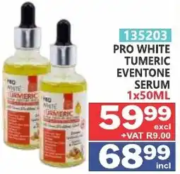Arrow Cash And Carry PRO WHITE TUMERIC EVENTONE SERUM offer